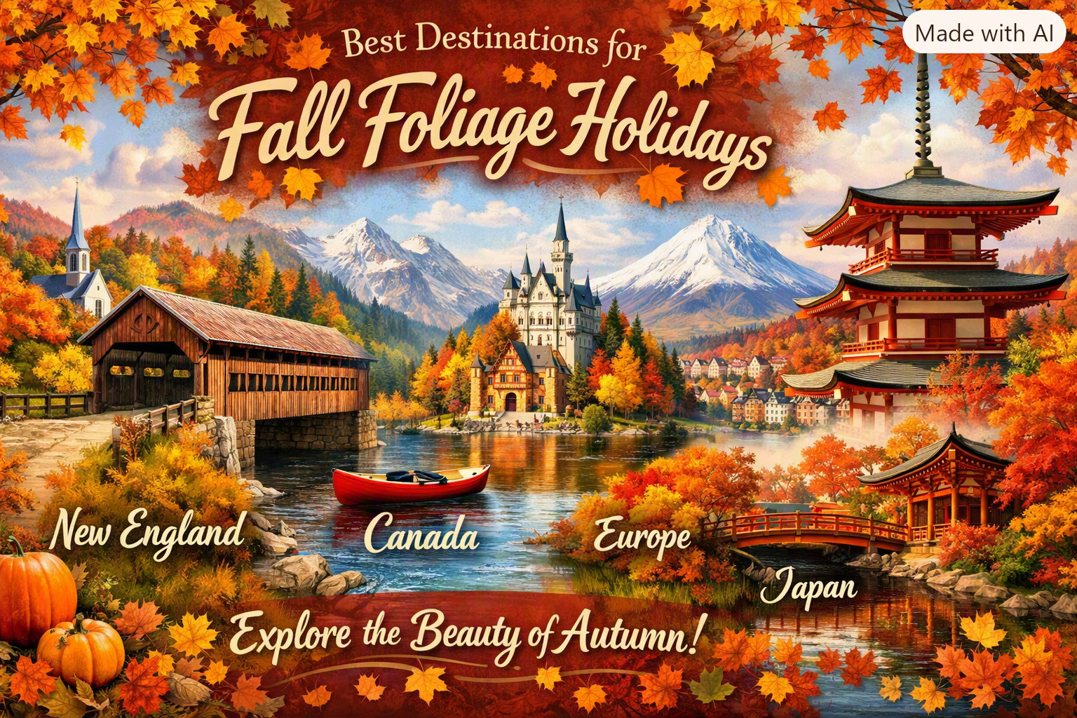 Chase the Crimson Canopy: Top Destinations for Fall Foliage Holidays